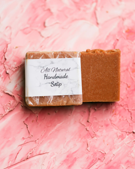 Honey pink clay soap