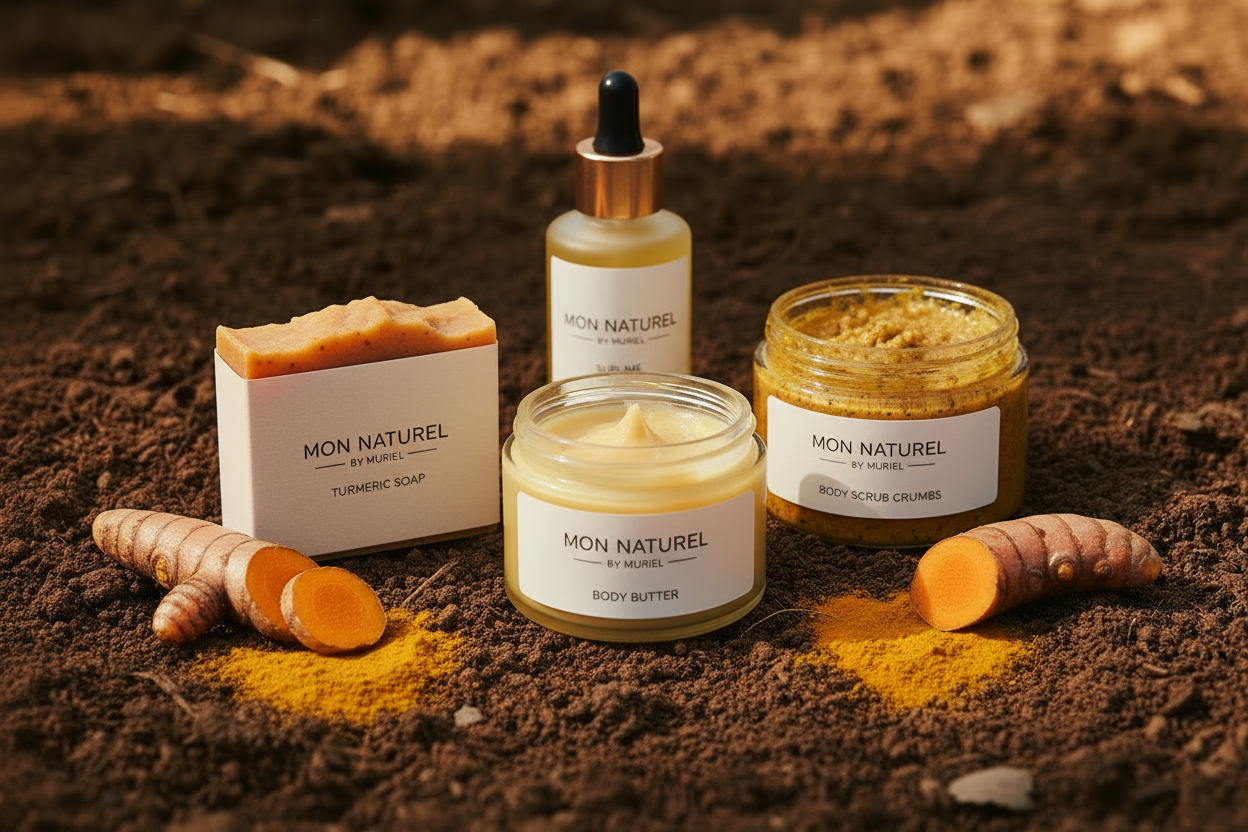 turmeric soap, body butter, crumbs and sublime